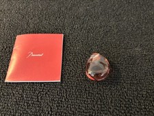 Pendentif galet rose sans cordon en cristal de Baccarat Mod3