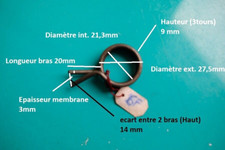 Original Vintage Cyclomoteur Solex Motobecane RESSORT Retour 21,5  x 27 ,5 mm