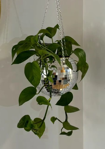 Pot fleur boule facette - pot, À