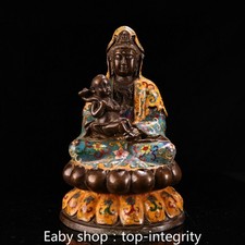 12" Cloisonne émail bronze