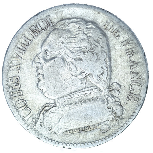 Louis xviii francs 1814 - louis,
