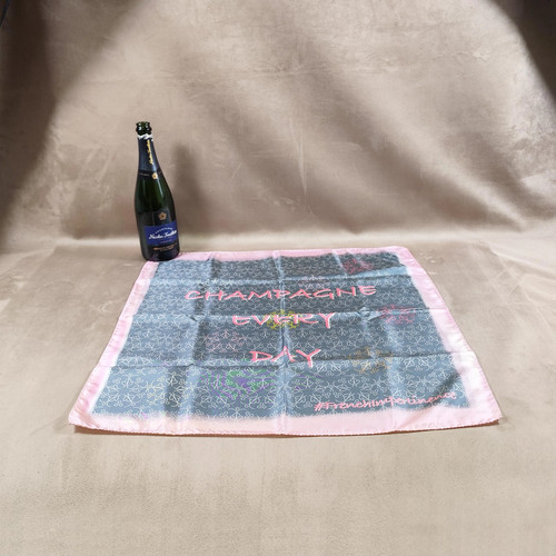 Rare foulard soie champagne - soie,
