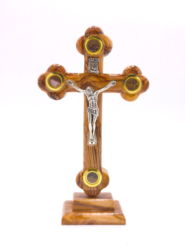 Croix sur pied bois - croix,