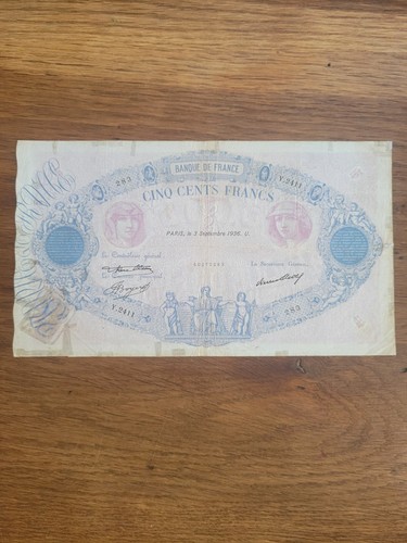 France billet ancien 500 - france,