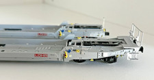 🌟 LS Models HO 30415 x2 - 2 wagons porte remorques Lohr UIC Sdmrs VIIA - Neuf