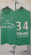 Maillot A.S SAINT ETIENNE L1 2016/2017 porté Par ARNAUD NORDIN Worn Shirt 