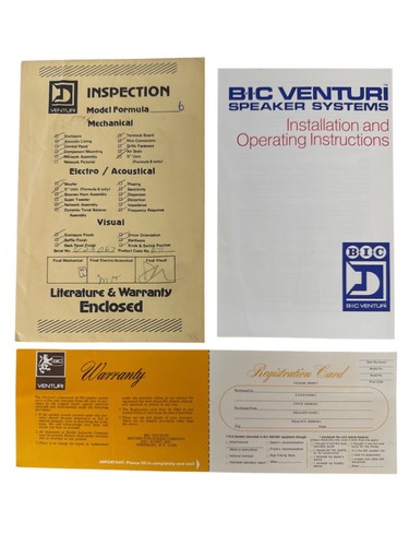 Vinatge bic venturi formula - bic, 6