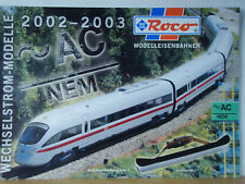 Catalogue ROCO 2002/2003 D Matériel 3 rails Alternatif compatible Marklin - 12 p