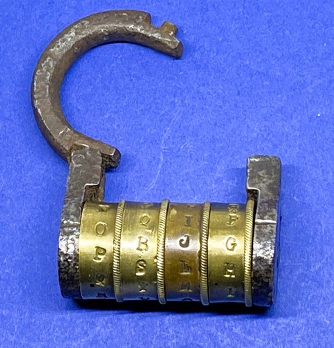 Ancien cadenas rouleaux - ancien, à