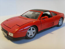 1) Voiture Ferrari 348TS  1/18e métal miniature modèle réduit Maisto ELF rouge