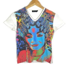 Top Tee Stretch Graphique Ethnique Cyber y2k Vintage 2000’s Diplodocus