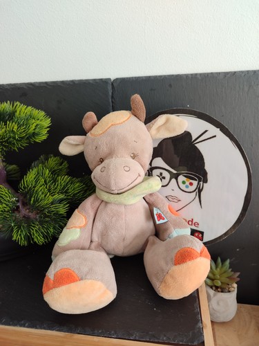 Doudou peluche musicale vache - musicale,