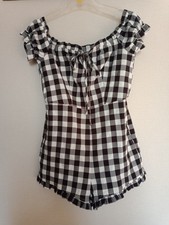 Combishort Femme, Undiz, Taille M, Carreaux Noir/Blanc