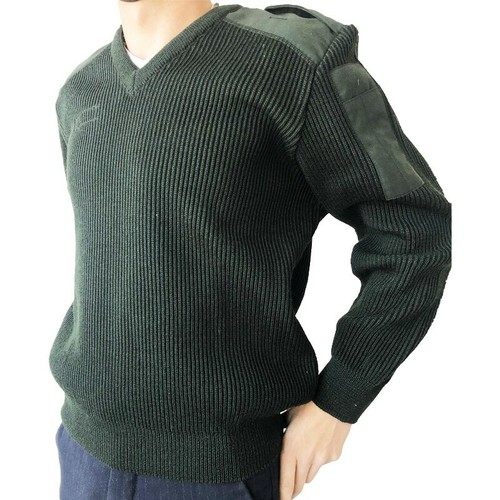 Pull vert col armée - pull,