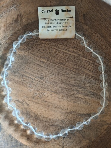 Collier cristal roche - de,