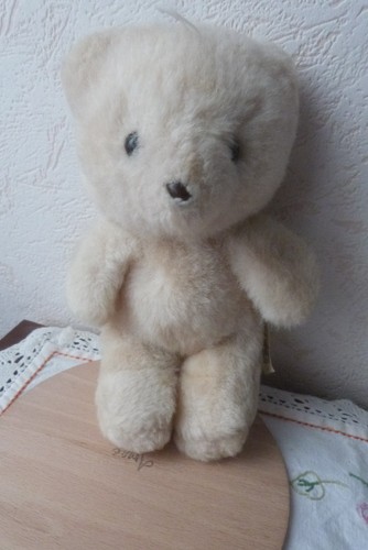 Doudou ours beige vintage - ours,