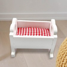 Berceau en bois modèle 1 échelle 12 ornement maison de poupée berceaux de
