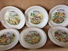 6 ASSIETTES à fromage WINTERLING BAVARIA porcelaine Allemagne Voir photos