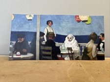 Carte Postale Reproduction Tableau Soir Bleu Edward Hopper Exposition Paris