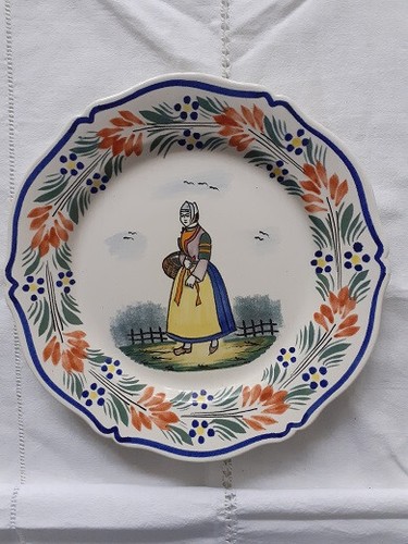 Assiette ancienne henriot - assiette,