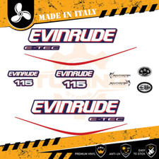Décalcomanies adhésif Moteur hors-bord Evinrude e-tec 115 Ch - B