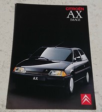 Catalogue publicitaire Citroen AX Image série limitée 1989 brochure prospectus