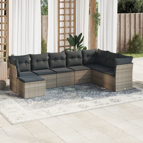 Salon jardin avec coussins - avec,