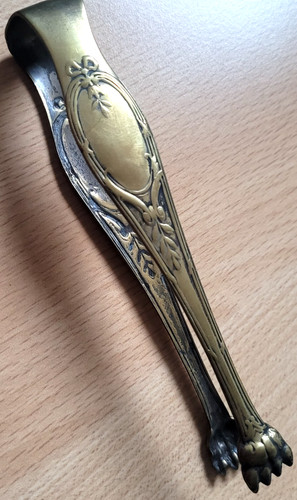 Pince sucre ancienne laiton - pince,