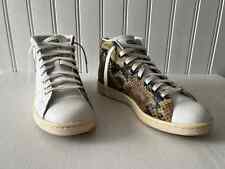ADIDAS STAN SMITH ORIGINALS en cuir Bicolore Blanc / Python, 43 1/3, Occasion