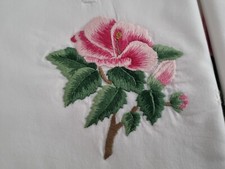 Enchanteur drap brodé Coton