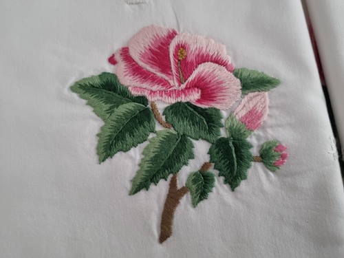 Enchanteur drap brodé - , coton