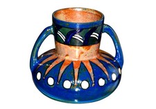 QUIMPER — ODETTA. | important Vase (∅ 17 CM) en grès primitif – Art déco | HB.