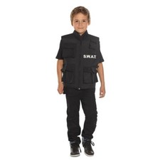 00488 - Gilet SWAT pour Enfant - Taille Unique - Veste de Protection - Police...