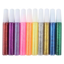 10 Pieces Colle Paillettes Loisirs Creatifs Glitter Glue Peinture Paillette p...