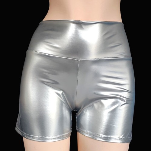 Femme simili cuir verni short - simili,