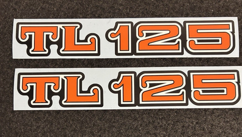 Honda tl125s side panel - honda, decals