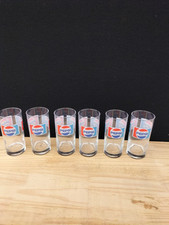 Lot de 6 Ancien Verre Pepsi