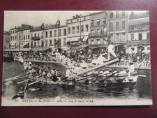 CPA- 34 - CETTE - Les Joutes -Avant le Coup de Lance - ( Carte animée )