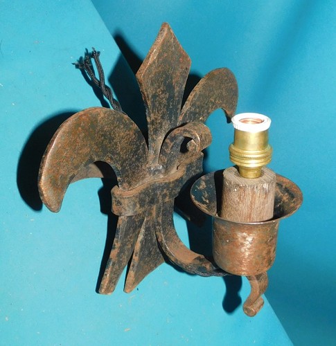 Ancienne applique fer forge - applique,