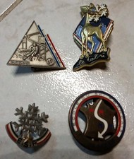 4 Insignes Vintage Ecole du Ski Français 