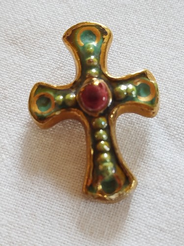 Bijoux vallauris croix signée - bijoux,