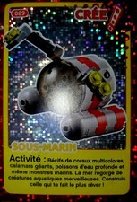 Crée Ton Monde Carte Lego 2018 Auchan N°89 Sous-Marin