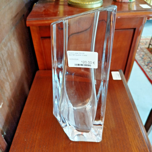 Vase daum cristal asymetrique - cristal,