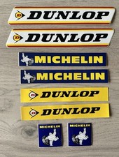 Lot Autocollants Michelin Et Dunlop Pour Diorama, Garage Miniature, Etc