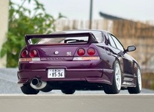 1/18 Nissan Skyline GT-R R33 Midnight Purple Modified JDM Volk Rays Hobby GTR