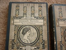 LOT 3 ALMANACH HACHETTE / ANNEE  1895 - 1896 - 1897 .
