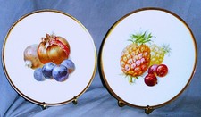 Paire De Assiettes À Fruits
