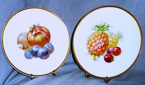 Paire assiettes fruits - paire, de