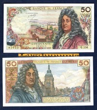 50 Francs Racine 3/10/1974 SPL Q.256 92053 Type 1962