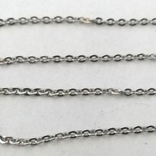 1 METRE de CHAINE Soudée ACIER INOXYDABLE MAILLON 1,5x1,5mm HYPOALLERGENIQUE